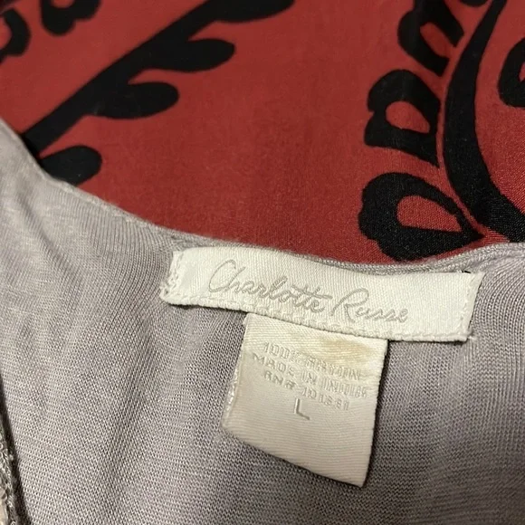 Charlotte Russe grey dress (L) - Picture 3 of 4